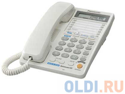 Телефон Panasonic KX-TS2368RUW (2х-лин, ЖКИ, data port, спикер) 434479909