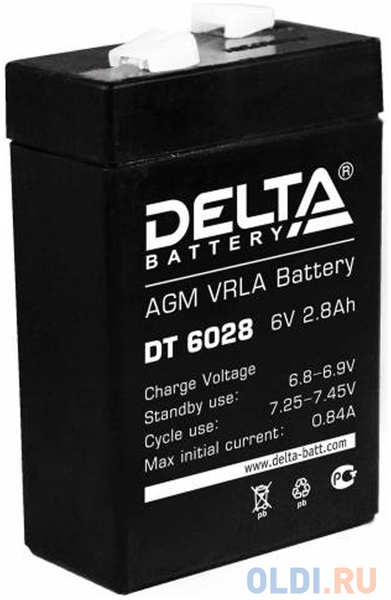 Батарея Delta DT 6028 2.8Ач 6B 434507870