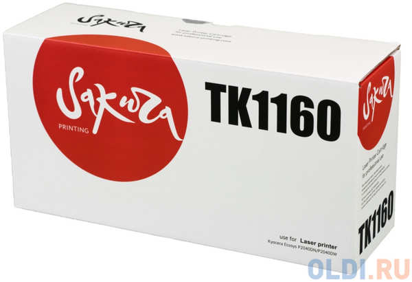 Картридж SAKURA TK1160 для Kyocera Mita ECOSYS p2040dn/ p2040dw черный 7200стр 434509439