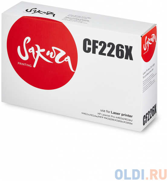 Картридж Sakura CF226X для HP LaserJet Pro m402d/402dn/M402n/402dw/MFP M426DW/426fdn/426fdw черный 9000стр 434514916