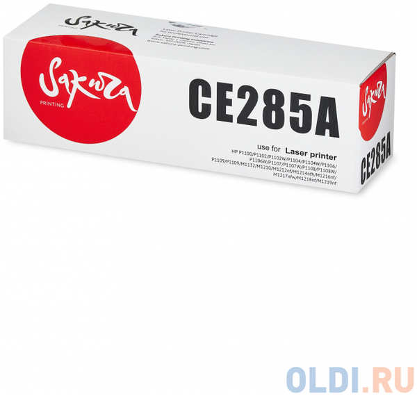 Картридж Sakura CE285A для HP P1100/P1102/P1102W/P1104/P1104W/P1106/P1106W/P1107/P1107W/P1108/P1108W/P1109/P1109 2000стр