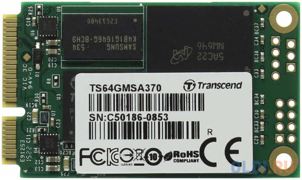SSD накопитель Transcend TS64GMSA370 64 Gb mSATA TS64GMSA370 434519871