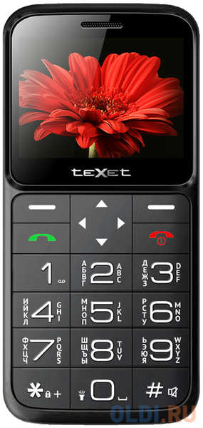 TeXet TM-B226 черный-красный Мобильный телефон 434535554