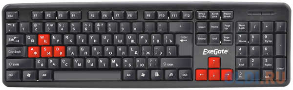 Клавиатура проводная Exegate LY-403 USB черный 434550305