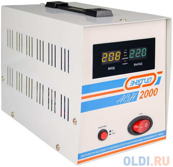 Стабилизатор напряжения Энергия АСН-2000 2 розетки Е0101-0113