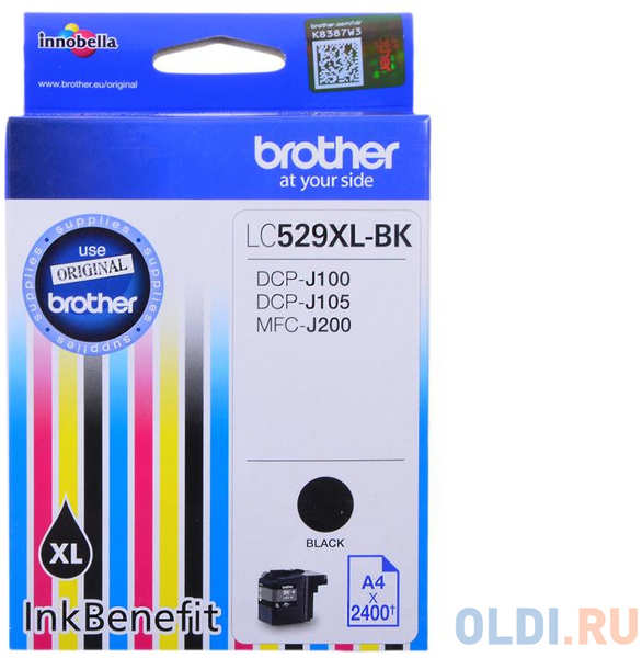 Картридж Brother LC529XLBK для DCP-135C/150C MFC-235C/260C