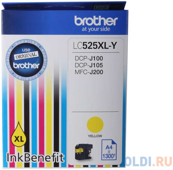 Картридж Brother LC525XLY 1300стр