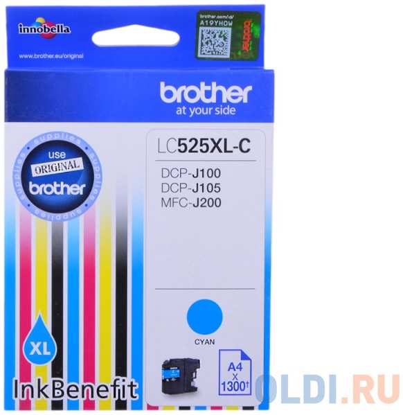 Картридж Brother LC525XLC для DCP-J100/J105 MFC-200