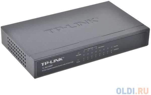 Коммутатор TP-LINK TL-SG1008P 8-портовый гигабитный настольный коммутатор с 4 портами РоЕ 434624909