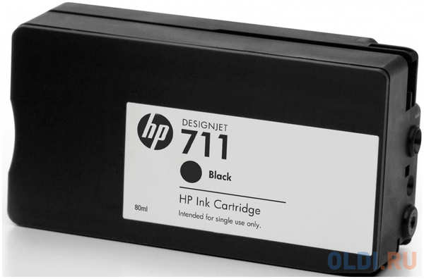 Картридж HP CZ133A N711 для Designjet T520/T120 черный 80мл 434631915