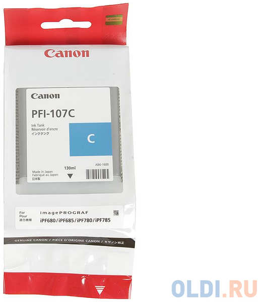 Картридж Canon PFI-107 C для iPF680/685/780/785 голубой 6706B001 434632427