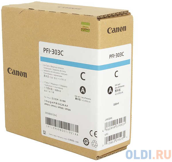 Картридж Canon PFI-303 C для iPF815 825 голубой 434632810
