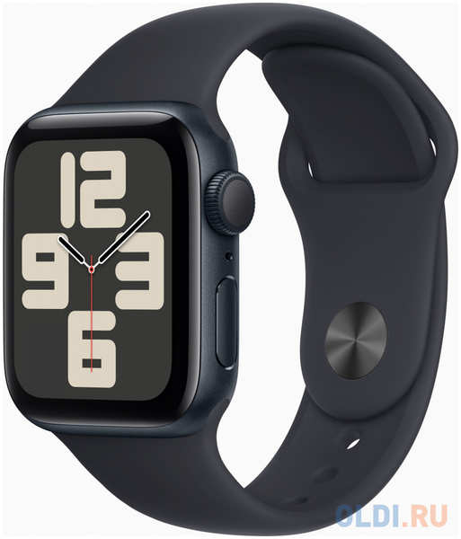 Смарт-часы Apple Watch SE 2023 A2722 40мм OLED корп.темная ночь Sport Band рем.темная ночь разм.брасл.:S/M (MR9X3LL/A) 4346400151