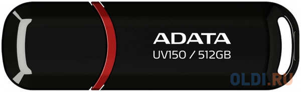 ADATA Флеш Диск A-DATA 512GB UV150, USB 3.2, Черный 4346400653