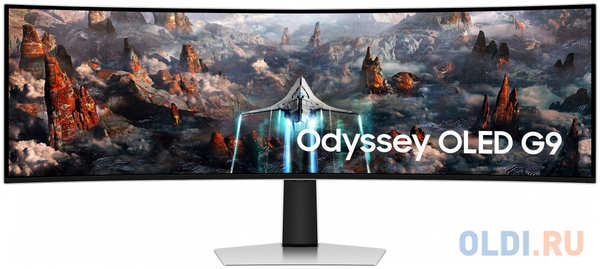 Монитор Samsung 49″ Odyssey OLED G9 S49CG930SI OLED LED 32:9 HDMI M/M матовая HAS 250cd 178гр/178гр 5120x1440 240Hz FreeSync Premium