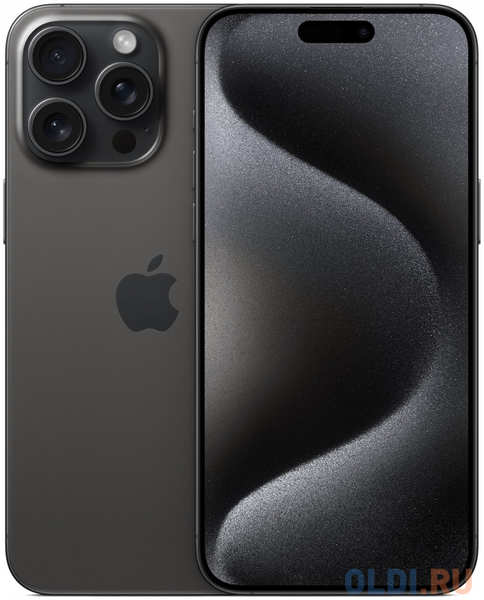 Смартфон Apple A3105 iPhone 15 Pro Max 512Gb черный титан моноблок 3G 4G 1Sim 6.7″ iOS 17 802.11 a/b/g/n/ac/ax NFC GPS 4346402097
