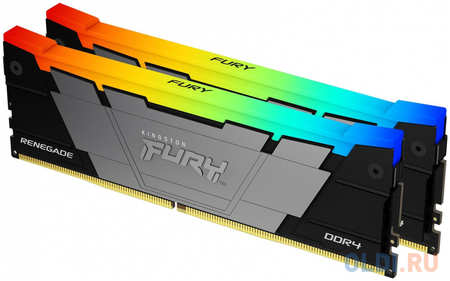 Оперативная память для компьютера Kingston Fury Renegade RGB DIMM 64Gb DDR4 3600 MHz KF436C18RB2AK2/64 4346403189