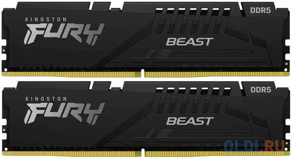 Оперативная память для компьютера Kingston Fury Beast DIMM 64Gb DDR5 6000 MHz KF560C36BBEK2-64