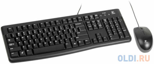 Комплект Logitech Desktop MK121 цвет черный, USB, RTL 4346406571