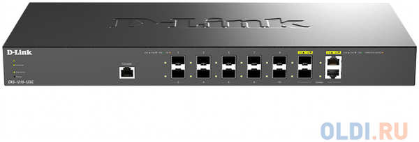 D-Link PROJ Smart L2+ Switch 10x10GBase-X SFP+, 2xCombo 10GBase-T/SFP+, CLI, RJ45 Console