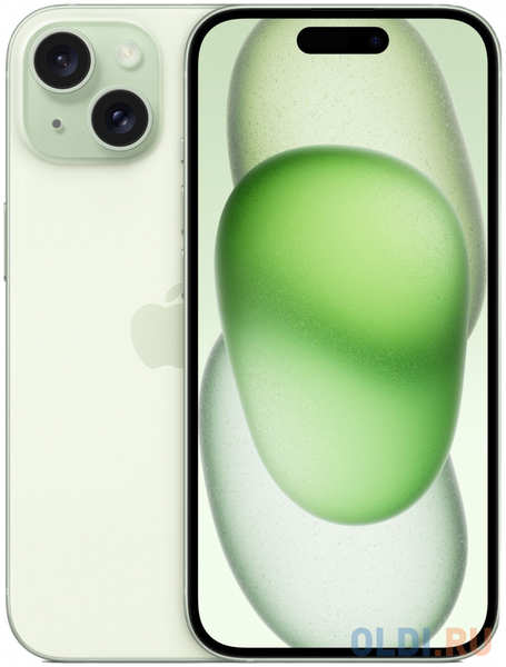 Смартфон Apple A3092 iPhone 15 128Gb салатовый моноблок 3G 4G 6.1″ iOS 17 802.11 a/b/g/n/ac/ax NFC GPS 4346408298