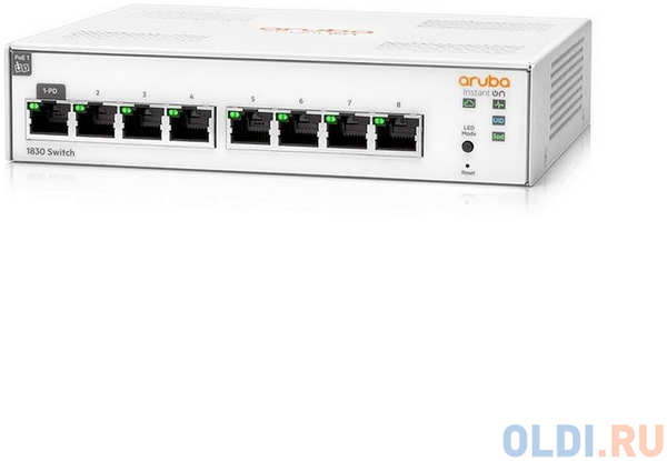 JL810A HPE Коммутатор Aruba Instant On 1830 8G Web-managed fanless Switch 4346408513