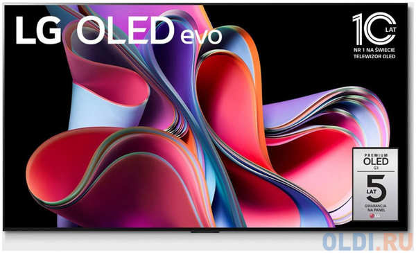 Телевизор OLED LG 55″ OLED55G3RLA.ARUB атласное 4K Ultra HD 120Hz DVB-T DVB-T2 DVB-C DVB-S DVB-S2 USB WiFi Smart TV