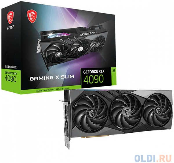 MSI Видеокарта/ GeForce RTX 4090 GAMING X SLIM 24G 4346408898