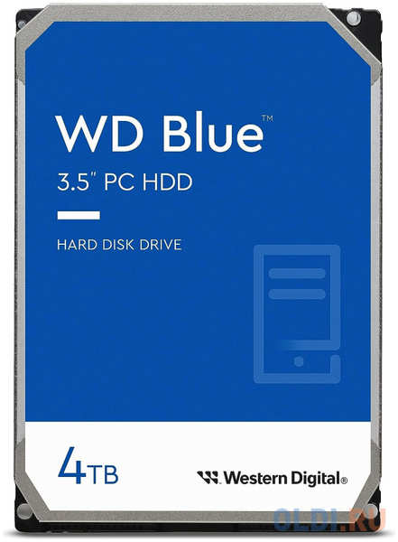 Western Digital Жесткий диск WD SATA-III 4TB WD40EZAX Desktop (5400rpm) 256Mb 3.5