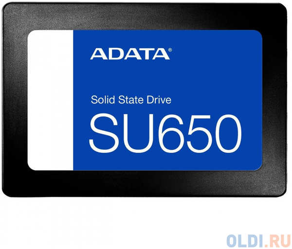 A-Data Твердотельный накопитель/ ADATA SSD Ultimate SU650, 512GB (RTS5735 + N48 / Realtek + Micron Nand Flash), 2.5″ 7mm, SATA3, 3D TLC, R/W 520/450MB/s 4346409553