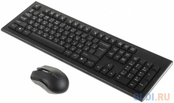Клавиатура + мышь A4Tech 3000NS клав:черный мышь:черный USB беспроводная Multimedia 4346410354