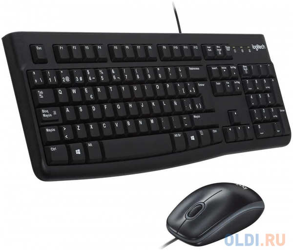 Клавиатура + мышь Logitech MK120 клав:черный мышь:черный/серый USB (920-002562) 4346410359