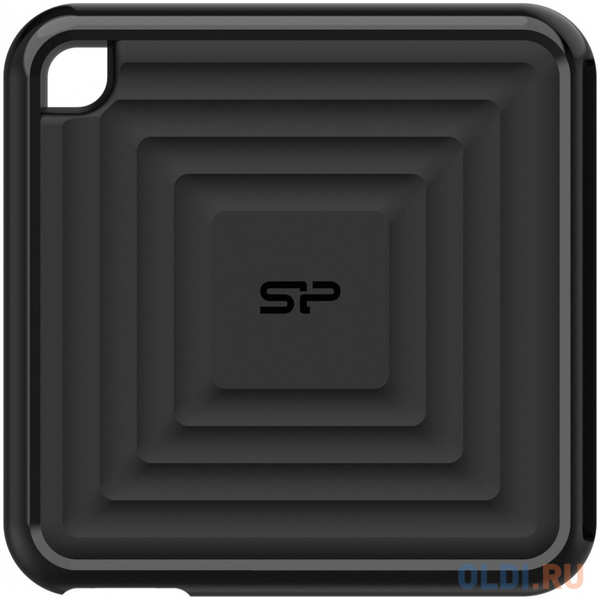 Твердотельный диск 2TB Silicon Power PC60, External, USB 3.2 Type-C [R/W - 540/500 MB/s] черный 4346410414