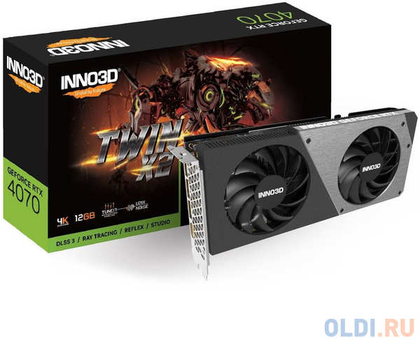 Inno3D RTX4070 TWIN X2 12GB GDDR6X 192-bit DPx3 HDMI 2FAN RTL 4346410520