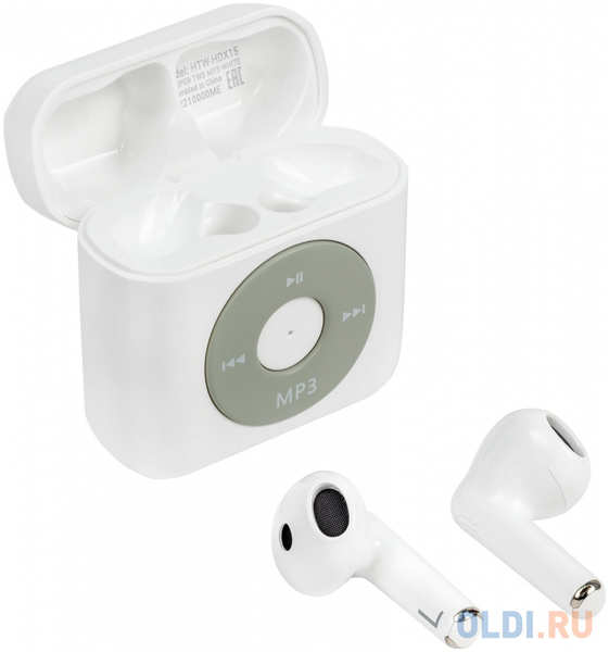 Гарнитура вкладыши Hiper TWS MP3 HDX15 белый беспроводные bluetooth в ушной раковине (HTW-HDX15) 4346410750