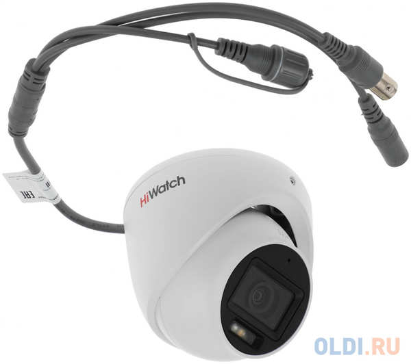 Hikvision Камера видеонаблюдения аналоговая HiWatch DS-T203A(B) (2.8mm) 2.8-2.8мм HD-TVI цв. корп.:белый 4346411870