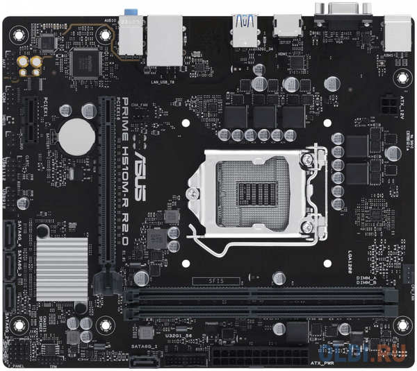 Материнская плата Asus PRIME H510M-R R2.0-SI Soc-1200 Intel H470 2xDDR4 mATX AC`97 8ch(7.1) GbLAN+VGA+HDMI White Box 4346412334