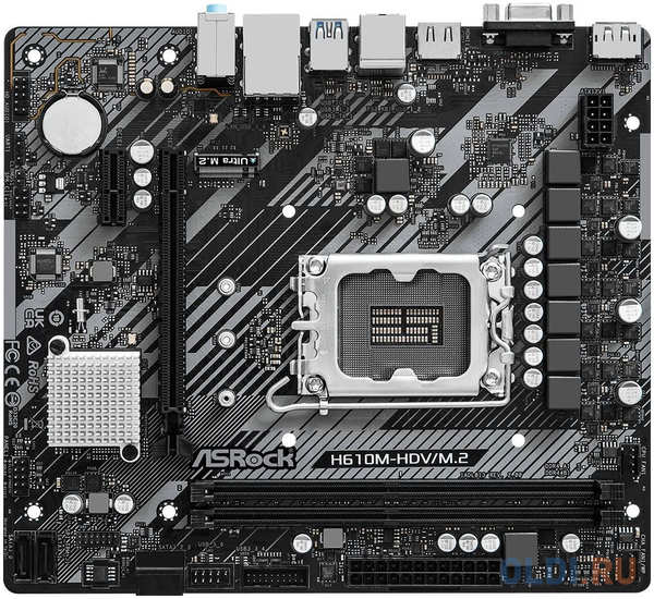 Материнская плата ASRock H610M-HDV/M.2 R2.0 4346412393