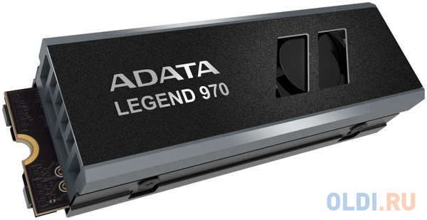 A-Data Твердотельный накопитель/ ADATA SSD LEGEND 970, 2000GB, M.2(22x80mm), NVMe 2.0, PCIe 5.0 x4, 3D NAND, R/W 10000/10000MB/s, IOPs 1 400 000/1 400 000, T 4346412556