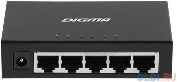 Коммутатор Digma DSW-205GE 5G неуправляемый 4346413475