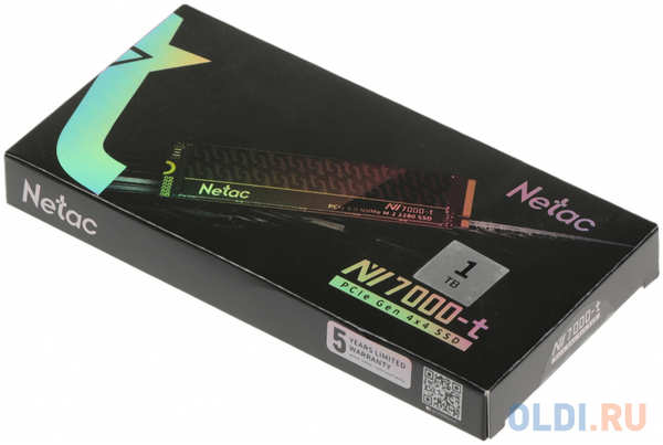Накопитель SSD Netac PCIe 4.0 x4 1TB NT01NV7000t-1T0-E4X NV7000-t M.2 2280 4346414549