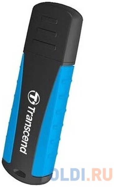 Флеш накопитель 256GB Transcend JetFlash 810, USB 3.0, Резиновый, Черный/Синий 4346415138