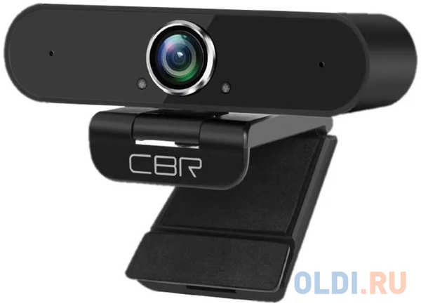 CBR CW 875QHD Black, Веб-камера с матрицей 5 МП, разрешение видео 2560х1440, USB 2.0, встроенный микрофон с шумоподавлением, автофокус, крепление на м 4346415343