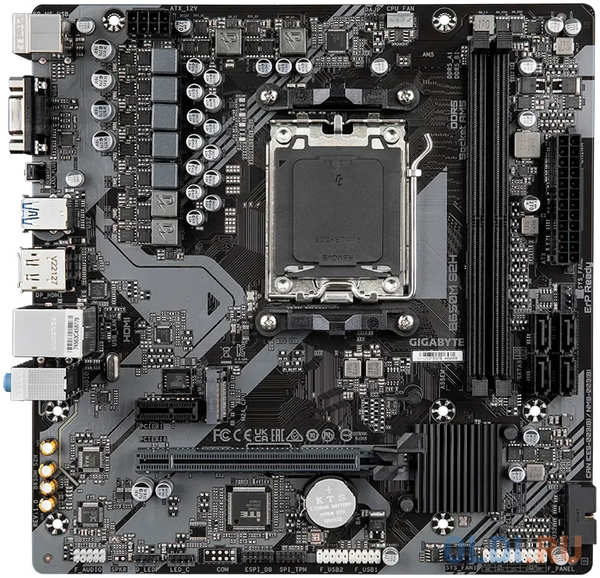 Материнская плата Gigabyte B650M S2H SocketAM5 AMD B650 mATX AC`97 8ch(7.1) GbLAN RAID+VGA+HDMI+DP 4346415793