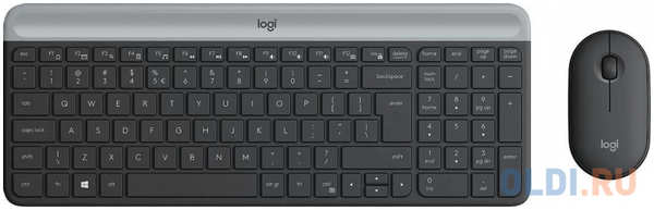 Клавиатура + мышь Logitech MK470 клав:/ мышь: USB беспроводная slim (920-009204)