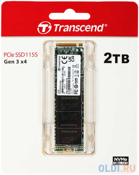 SSD накопитель Transcend 115S 2 Tb PCI-E 3.0 x4