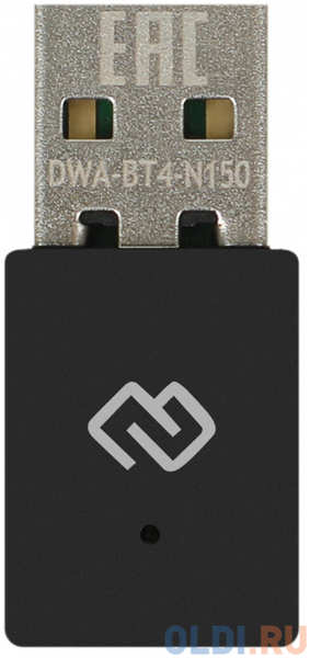 Сетевой адаптер WiFi + Bluetooth Digma DWA-BT4-N150 USB 2.0 4346418257