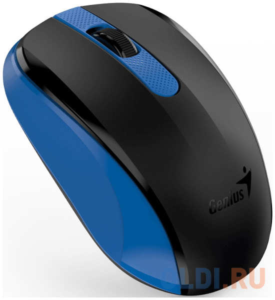 Genius Мышь беспроводная NX-8008S синяя,тихая