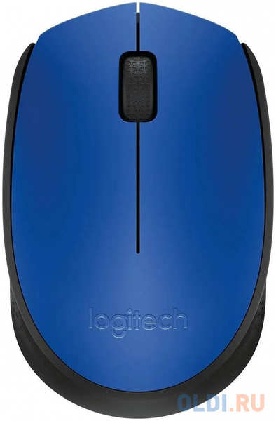 Мышь беспроводная Logitech M171 (синяя, оптическая, 1000dpi, 2.4 GHz/USB-ресивер) (арт. 910-004644, M/N: M-R0060 / C-U0010)