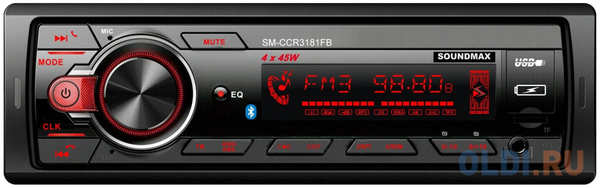 Автомагнитола Soundmax SM-CCR3181FB 1DIN 4x45Вт